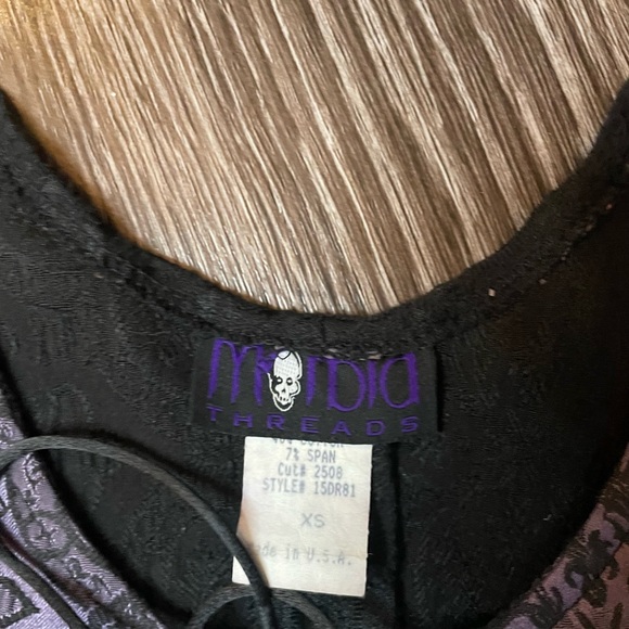 SOLD Vintage morbid threads brocade corset - Picture 2 of 2